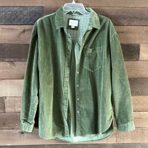 American Eagle Olive corduroy Shirt